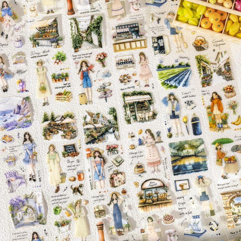 1 Roll Daily Life PET Stickers Tape RSGHS