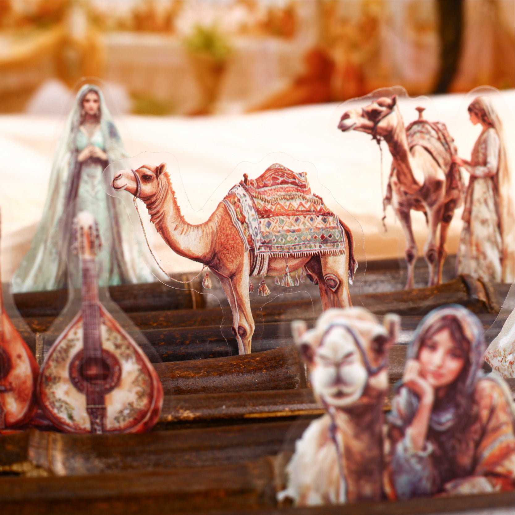 20 Pcs Arabian Style PET Stickers YYBD