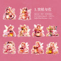 10 Pcs Little Girl PET Stickers XNHRJ