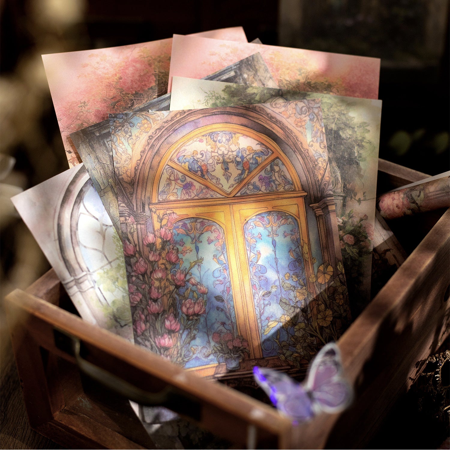 32 Pcs Windows Junk Journal Paper HDYB
