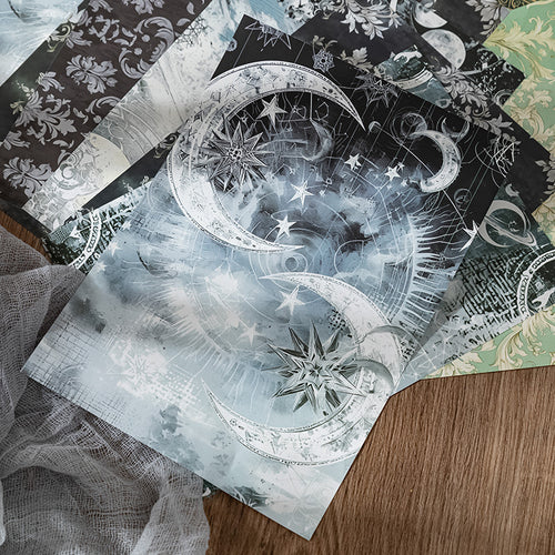 10 Sheets Galexy Themed Scrapbook Paper YZAM