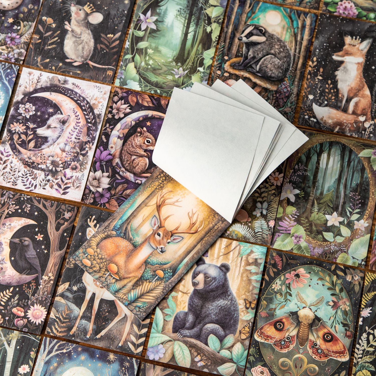 30 Pcs Woodland Animal Journal Paper YMSL