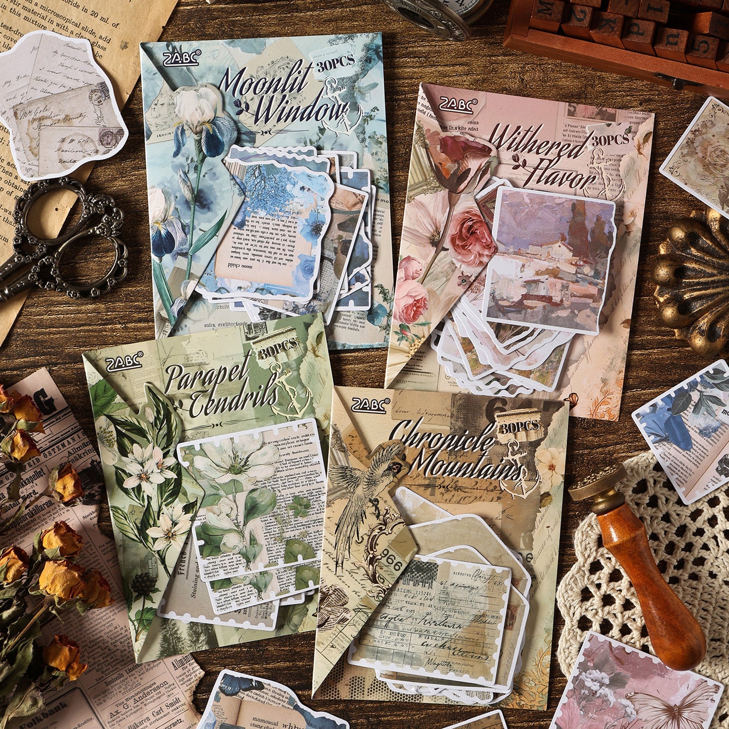 20 Pcs Vintage Aesthetic Journal Stickers YAYJ