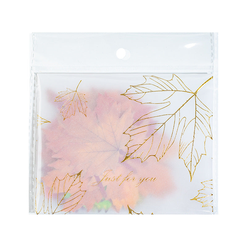 60 Pcs Leaf Theme Notepad Paper SLDX