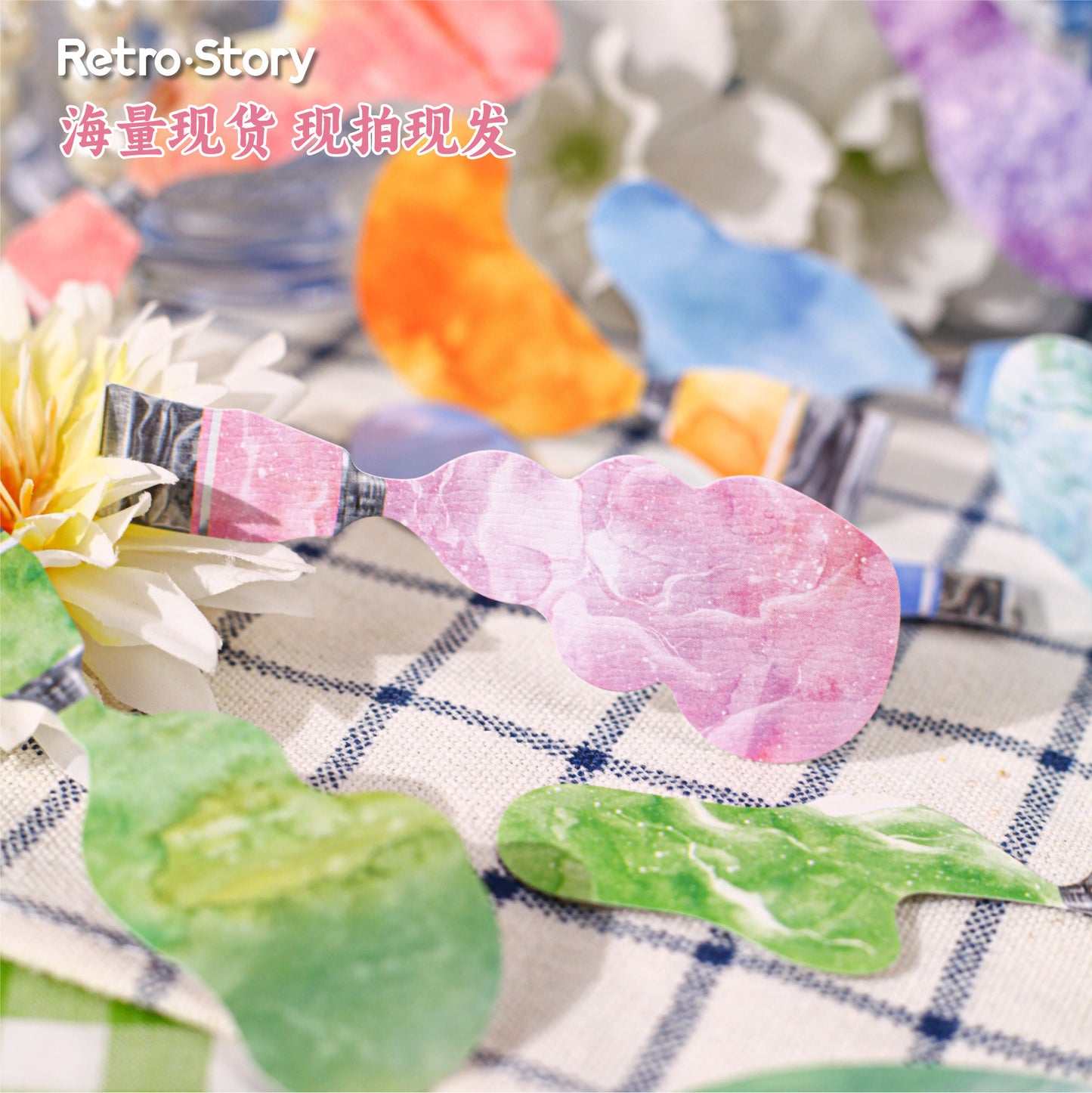 20 Pcs Paint Themed Stickers YLXL