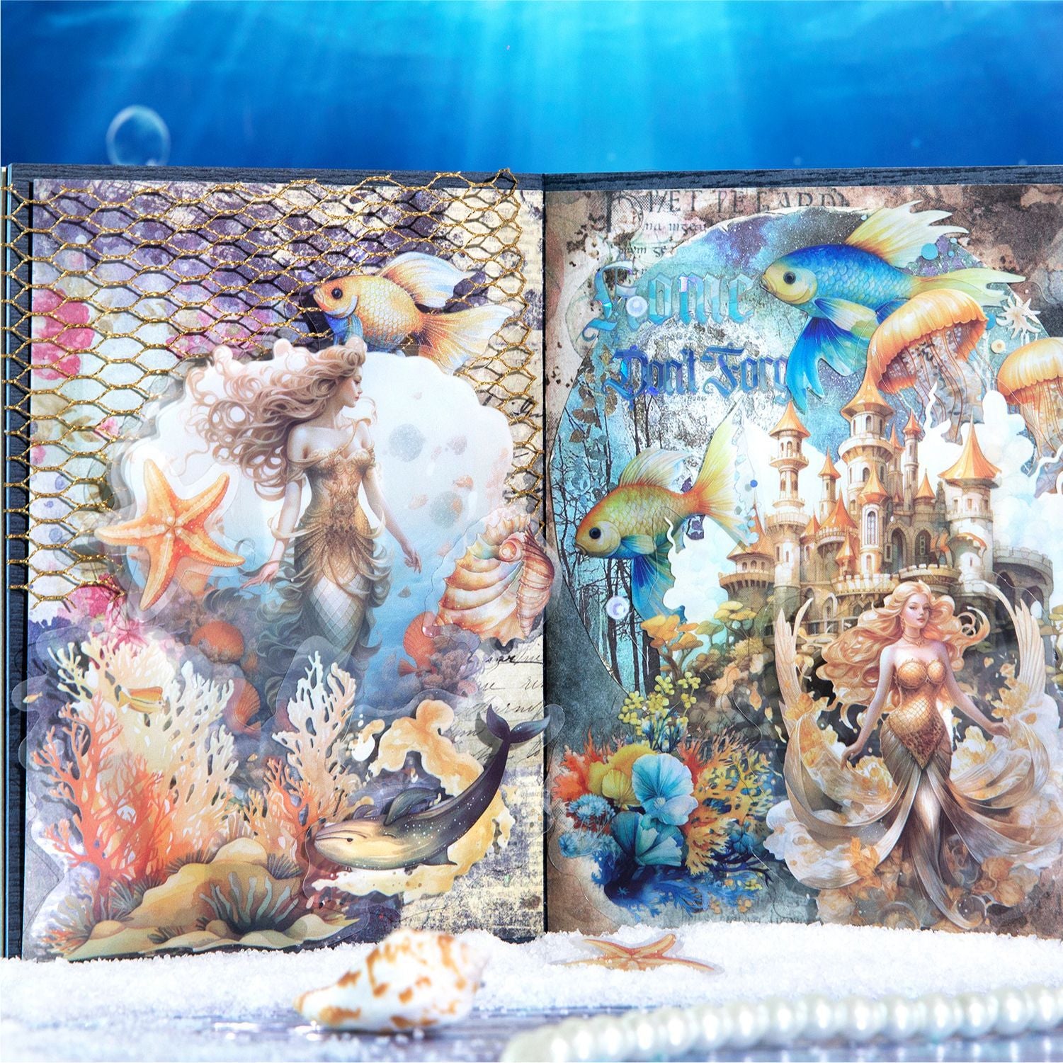 30 Pcs Ocean Landscape PET Stickers HYJG
