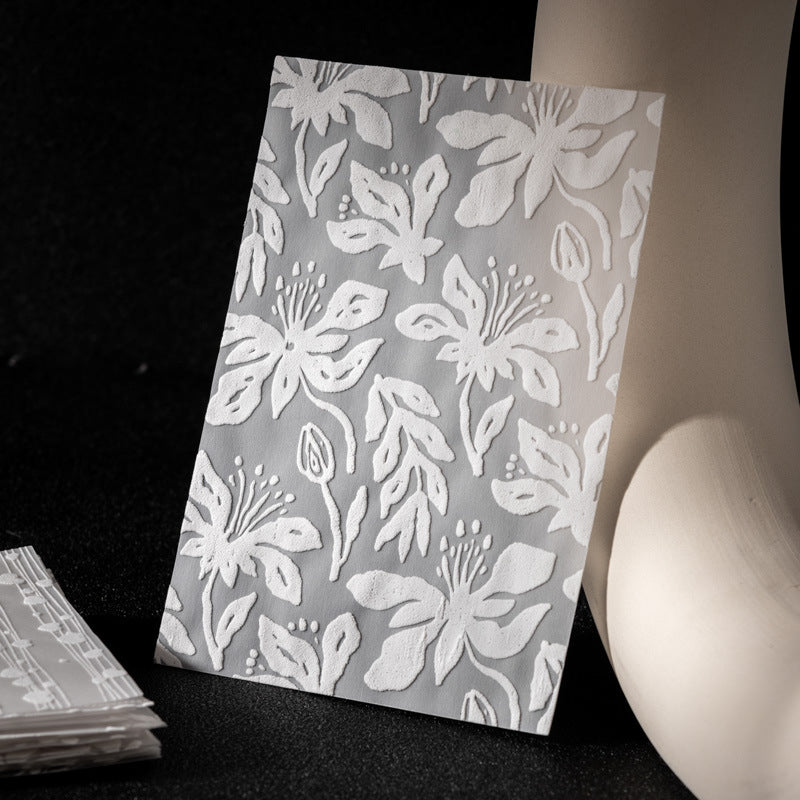 10 Pcs Texture Art Foam Stickers XYSJ