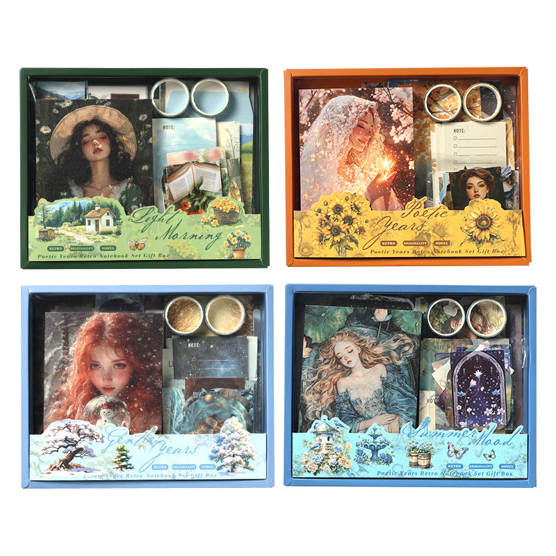 124 Pcs Scrapbook Supplies Gift Kit SYNH