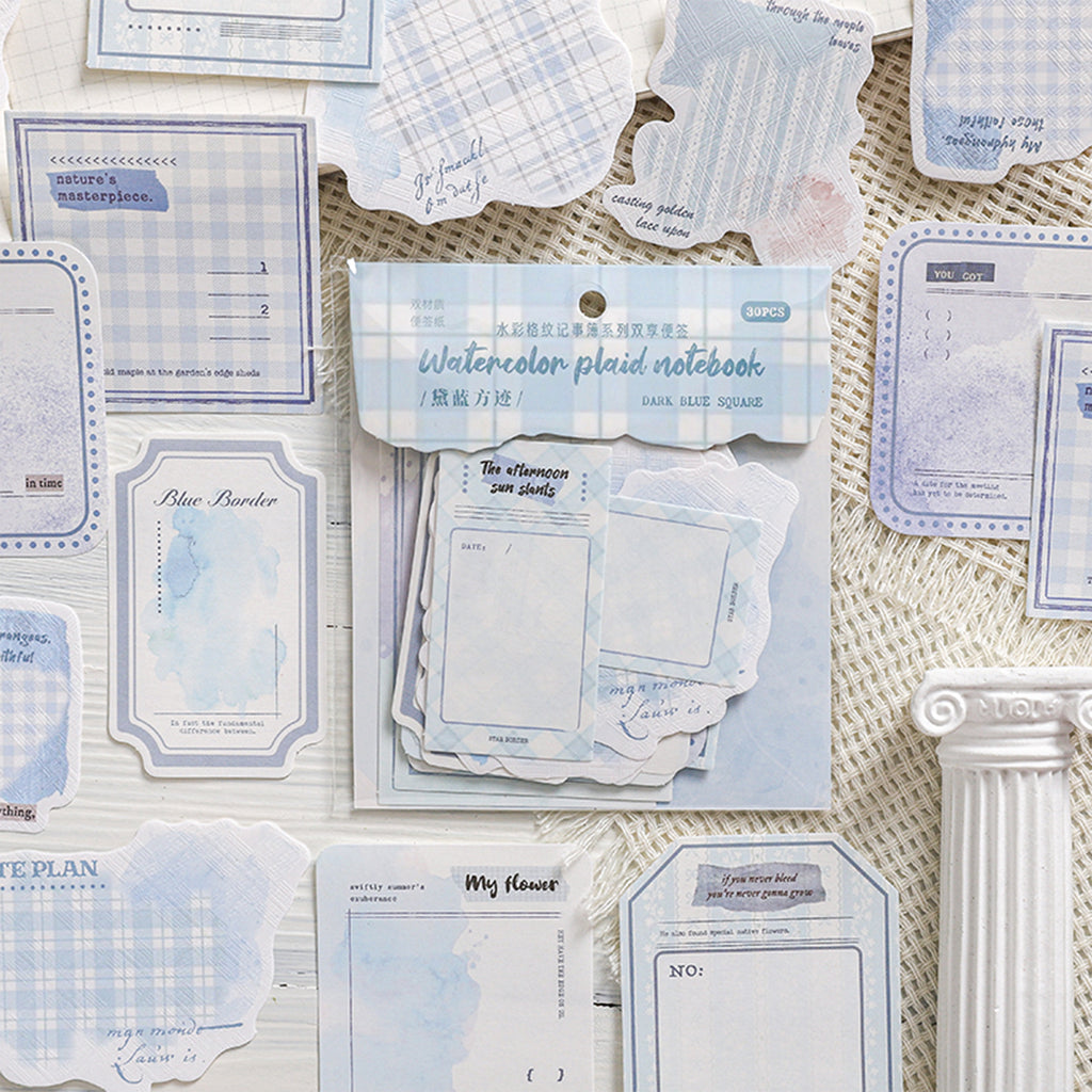 30 Pcs Grid Notepad Paper GWJSB