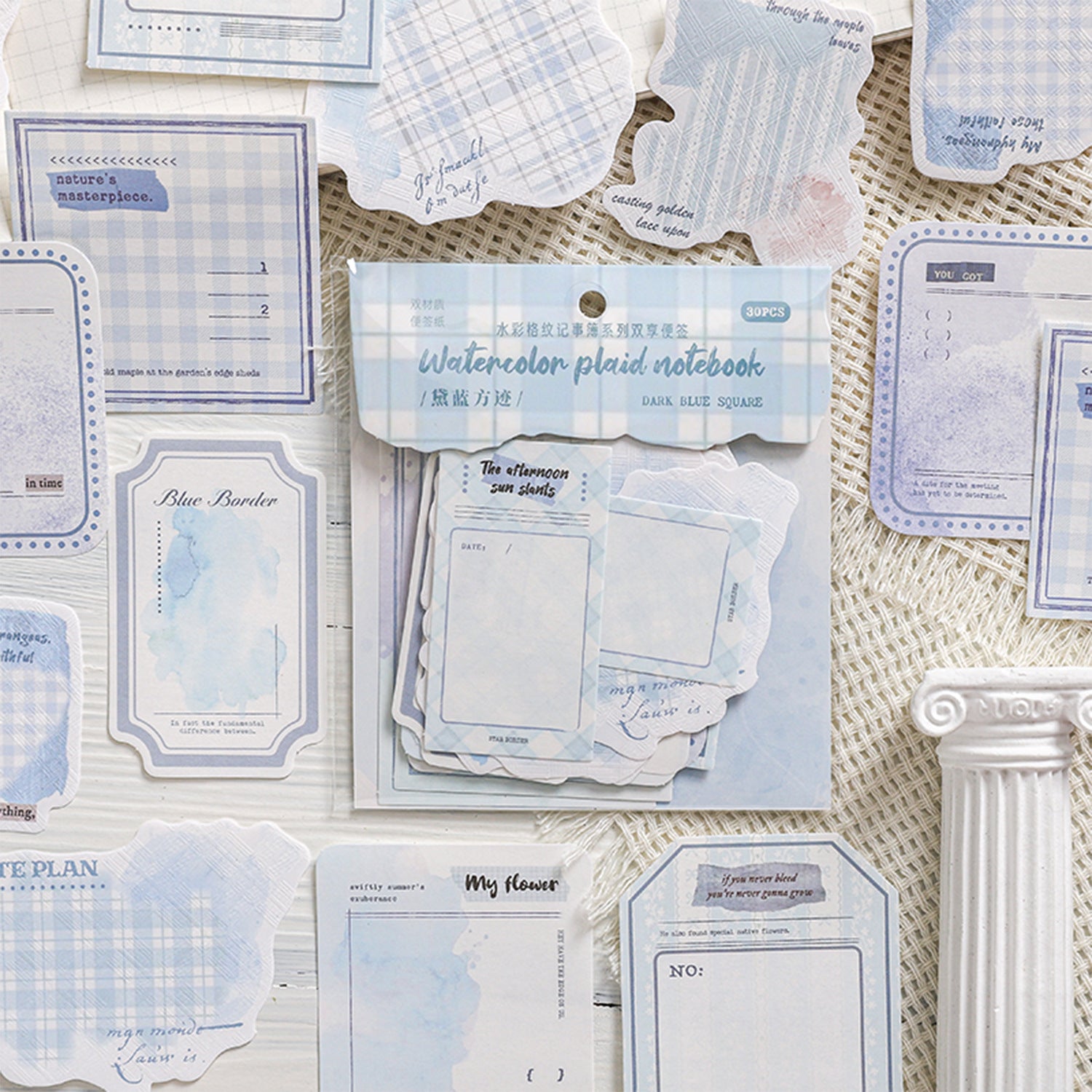 30 Pcs Grid Notepad Paper GWJSB