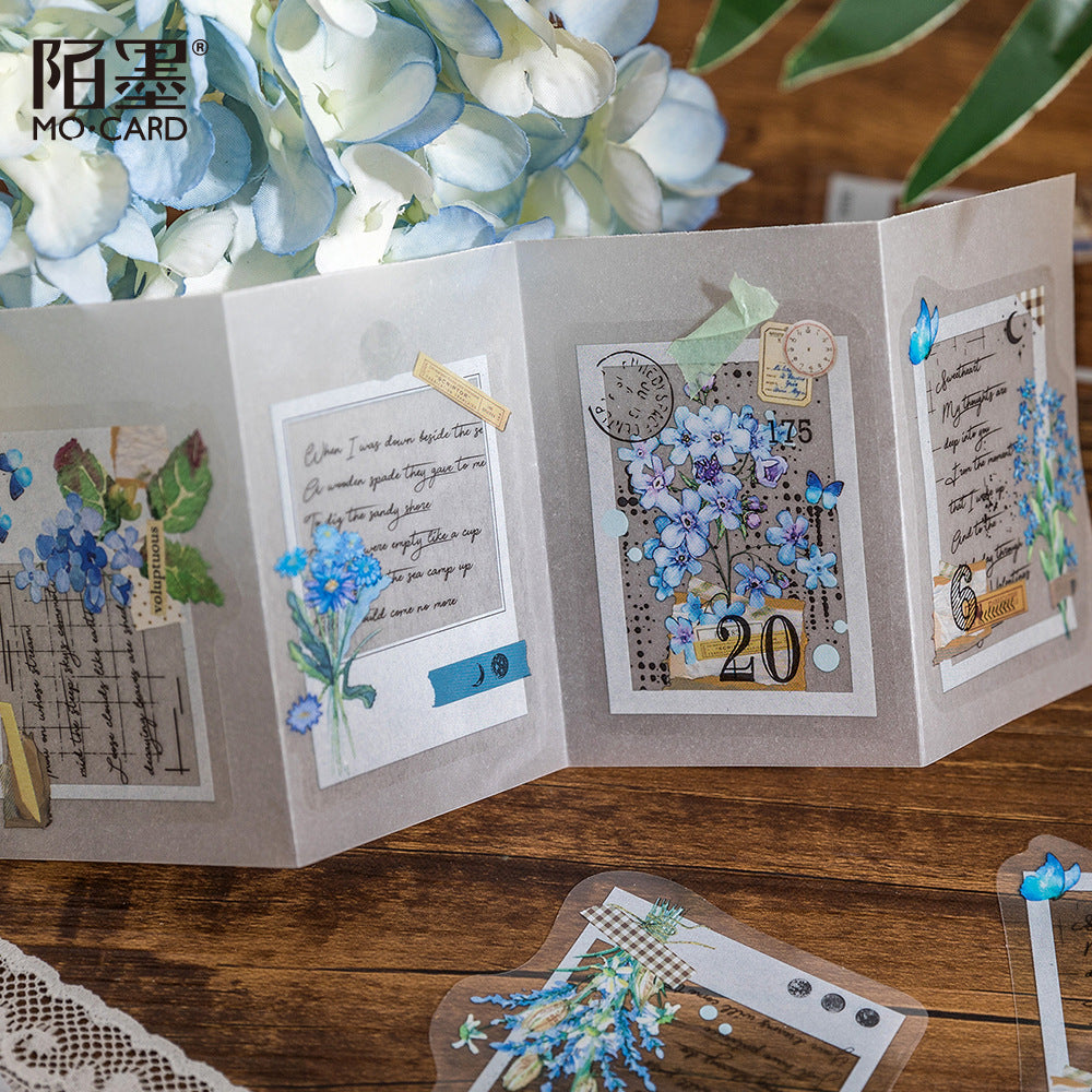 30 Pcs Flower Quote PET Stickers HYZWSZ