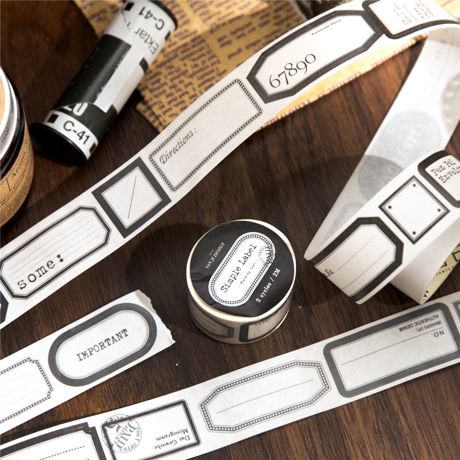 1 Roll Label Washi Stickers Tape JDBQ