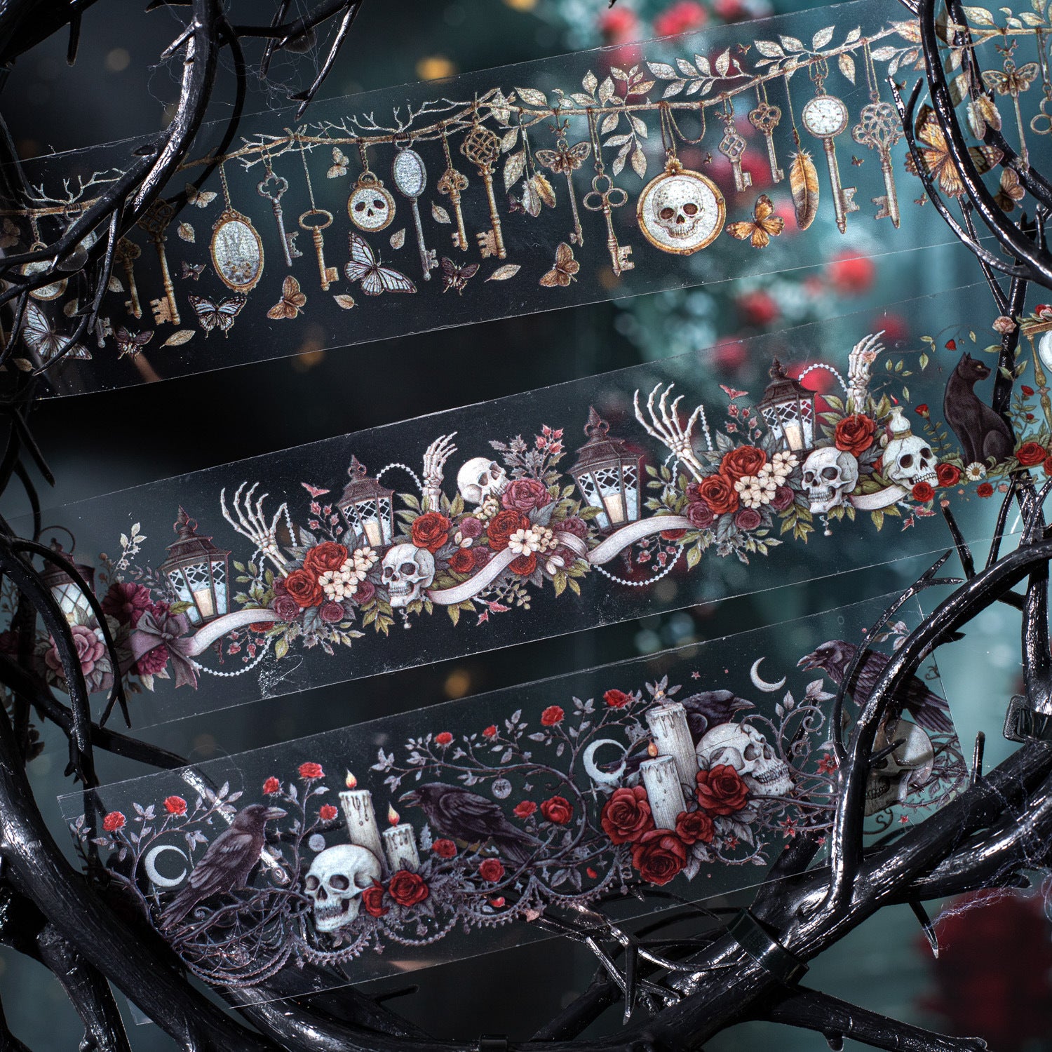 1 Roll Dark Gothic PET Tape AYQW