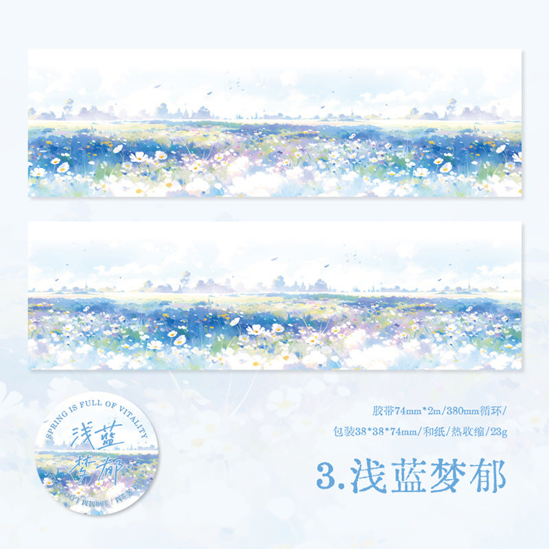 1 Roll Flower Field Washi Tape CYAR
