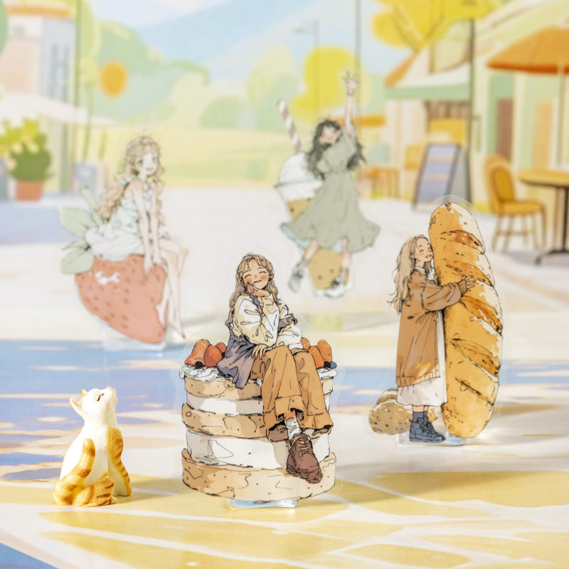 20 Pcs Fantasy Girl PET Stickers DDDSJ