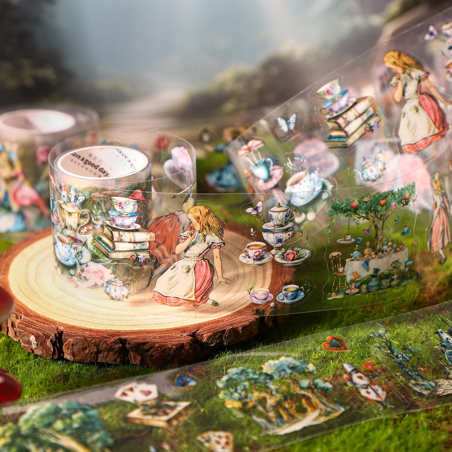 1 Roll Alice Theme PET Stickers Tape ALSCHJ