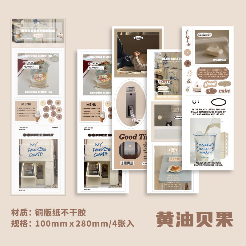 4 Pcs Life Stickers ZMXQT