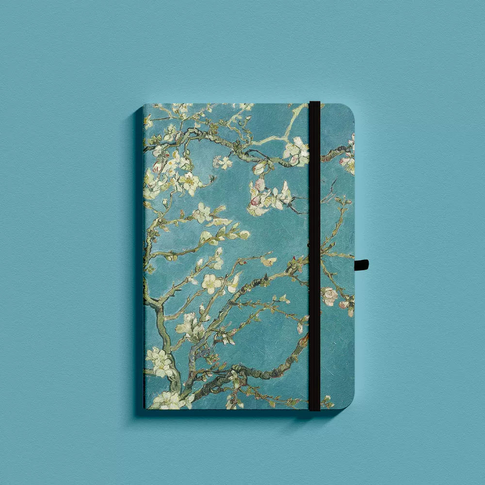 Van Gogh Inspired A5  Notebook - Almond Blossom