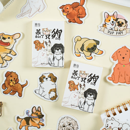30 Pcs Dog Boxed Stickers YLZG