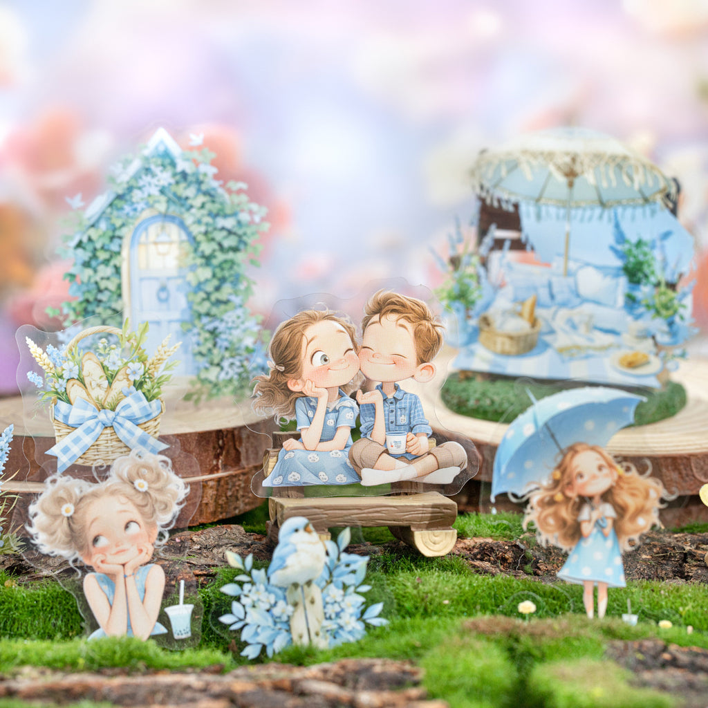 20 Pcs Fairy Childhood PET Stickers HYYWJ