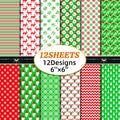 6 inch Christmas Scrapbook Paper Pad PA256