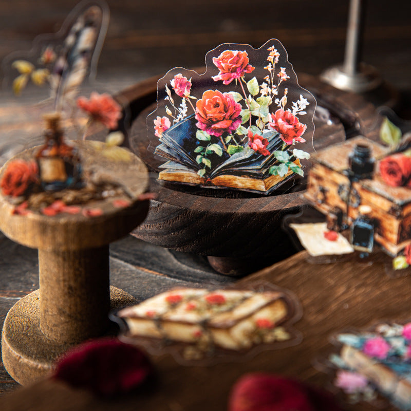 30 Pcs Gothic Themed PET Stickers MGSN