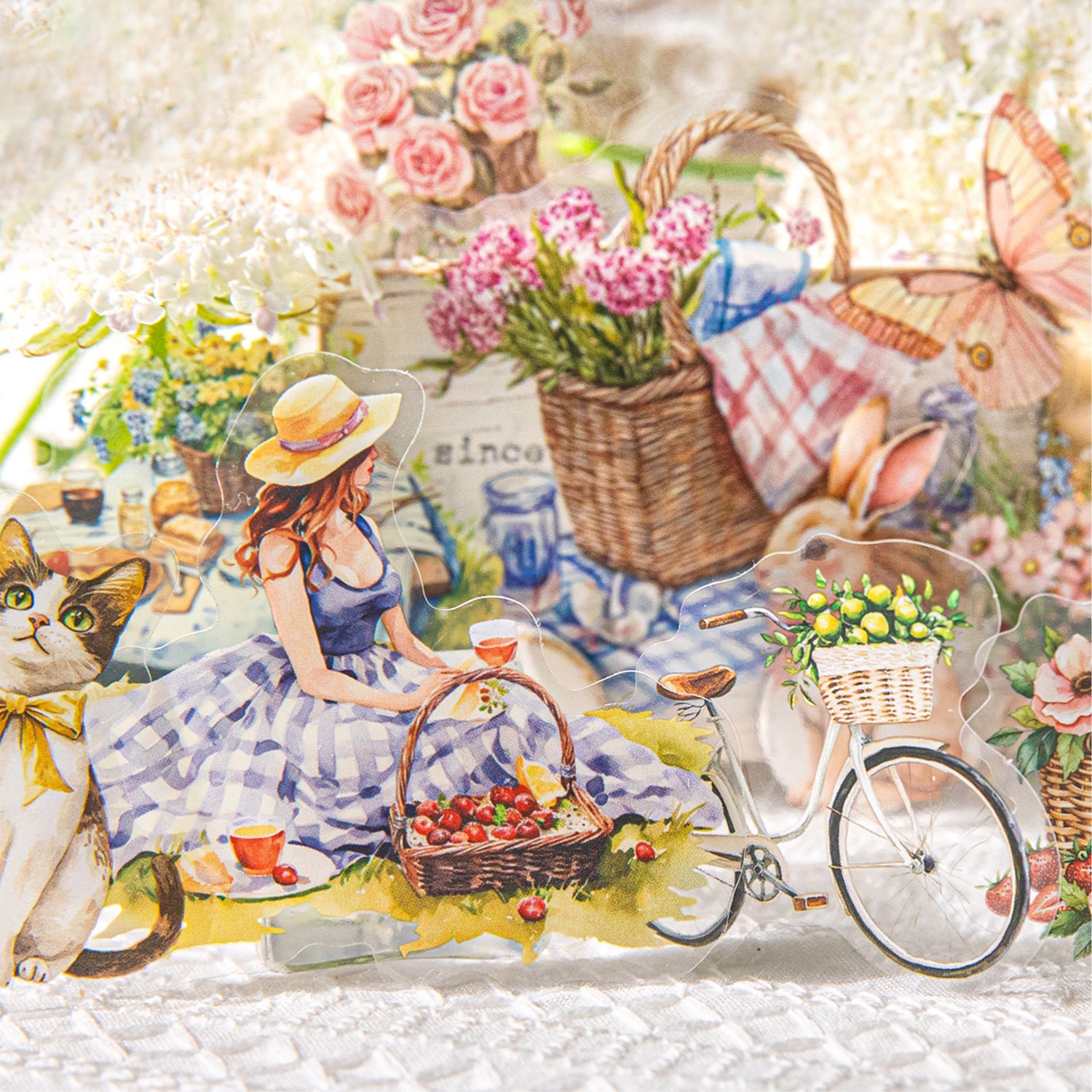 30 Pcs Summer Lifestyle PET Stickers XXSH