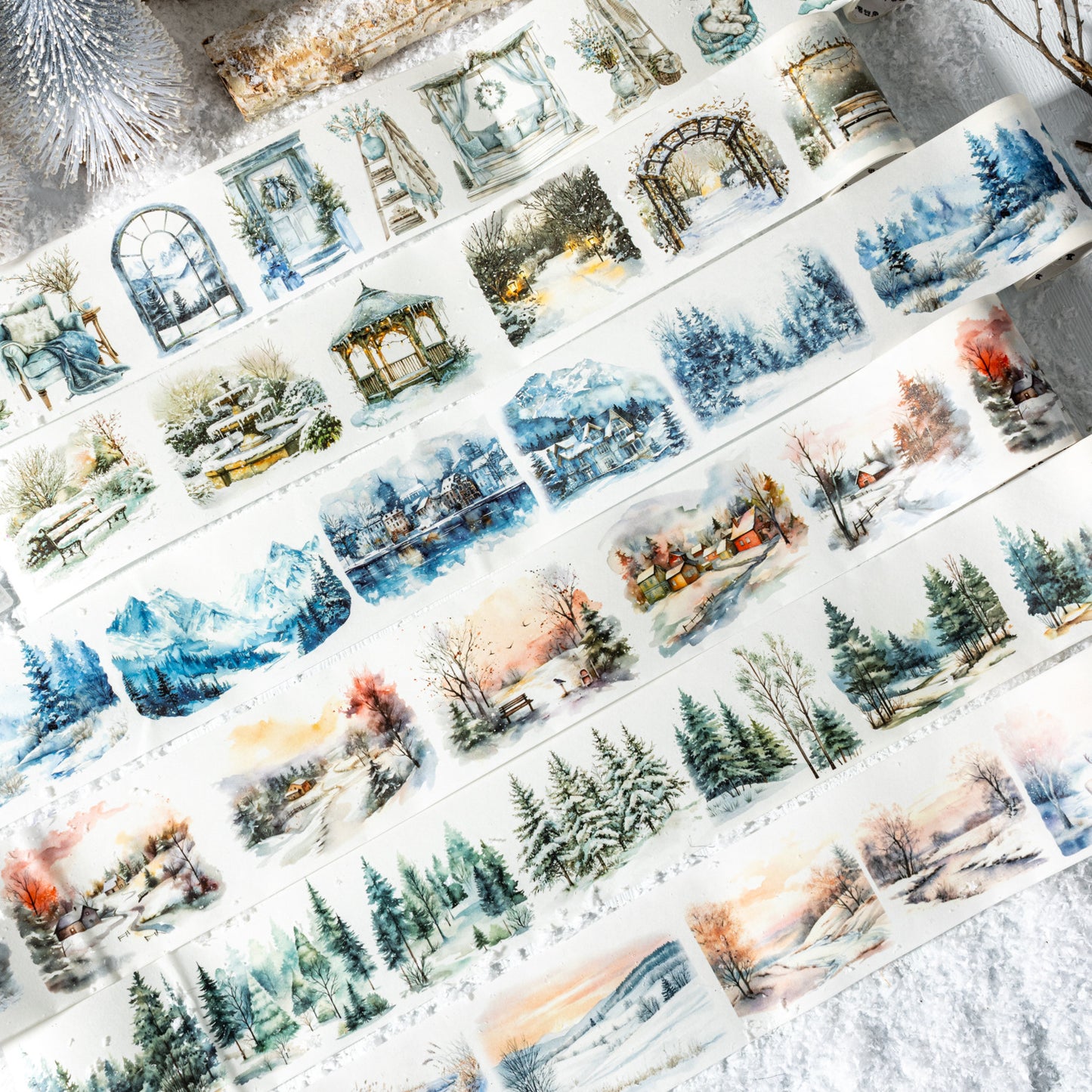 1 Roll Winter Forest Washi Tape DYZDJ