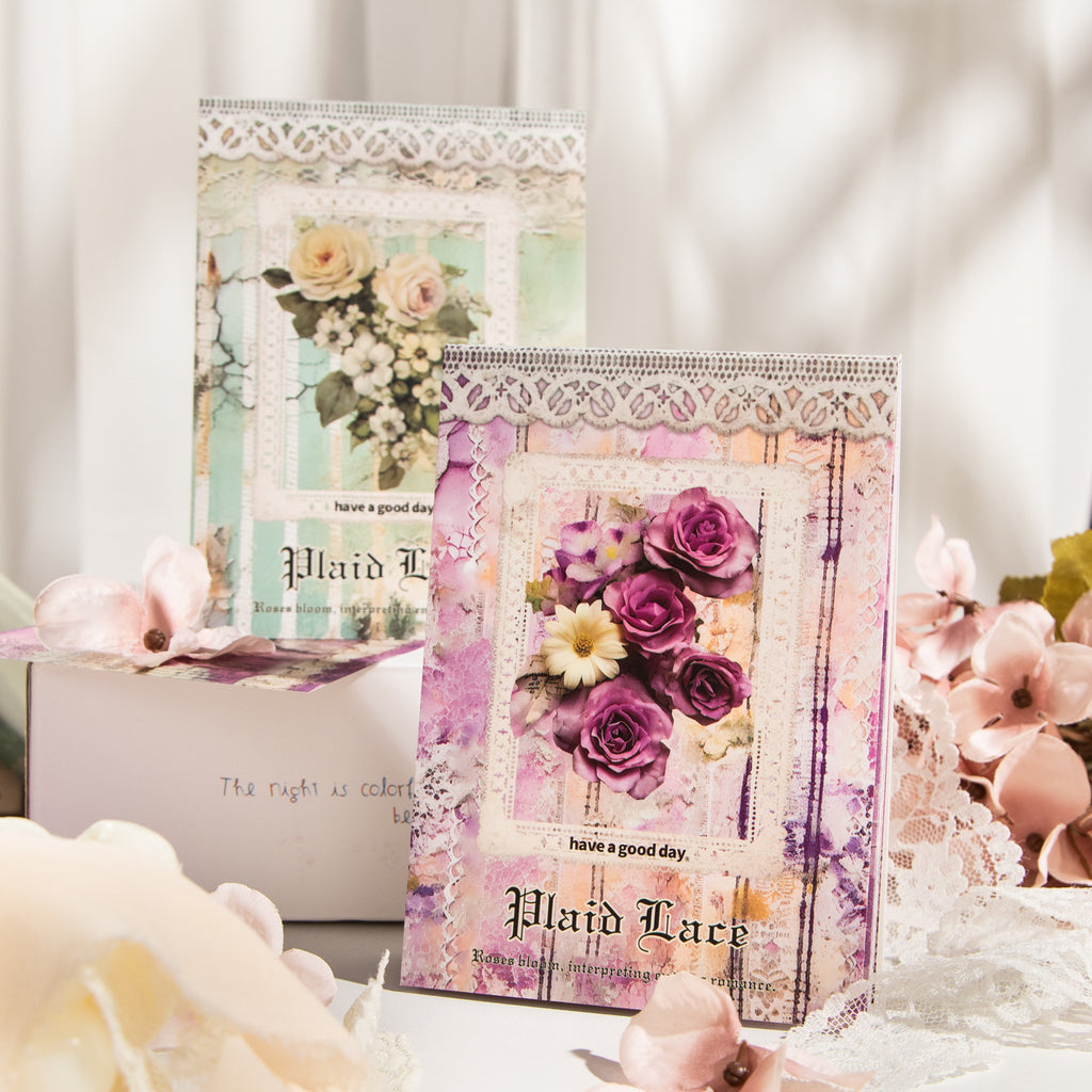 30 Pcs Lace Theme Scrapbook Paper GWLS