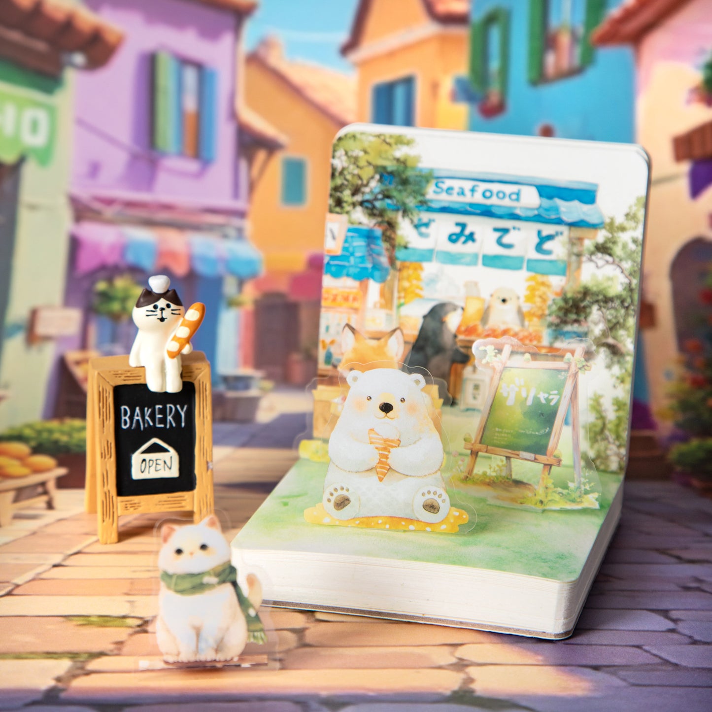 13 Pcs Animal Shop Store PET Stickers DWSD