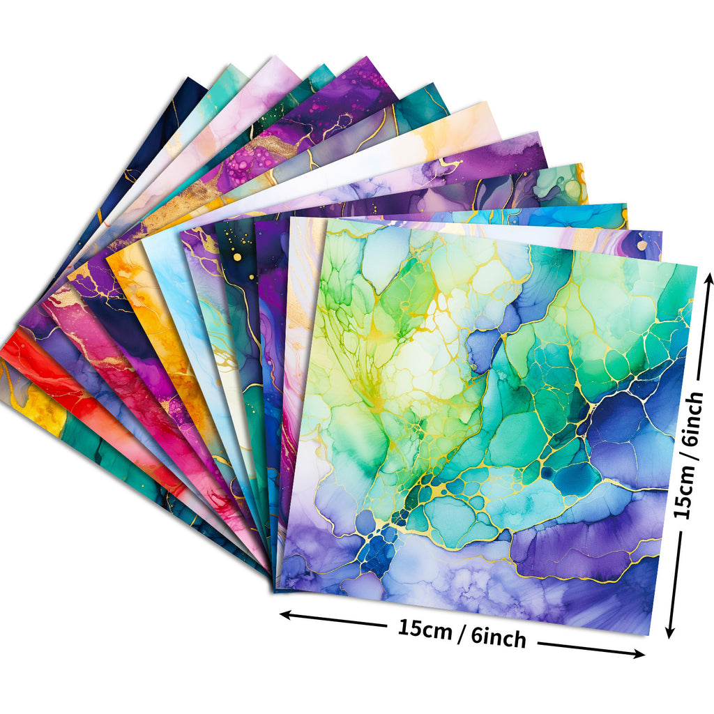 6 inch Gilding Texture Scrapbook Paper Pad PA726