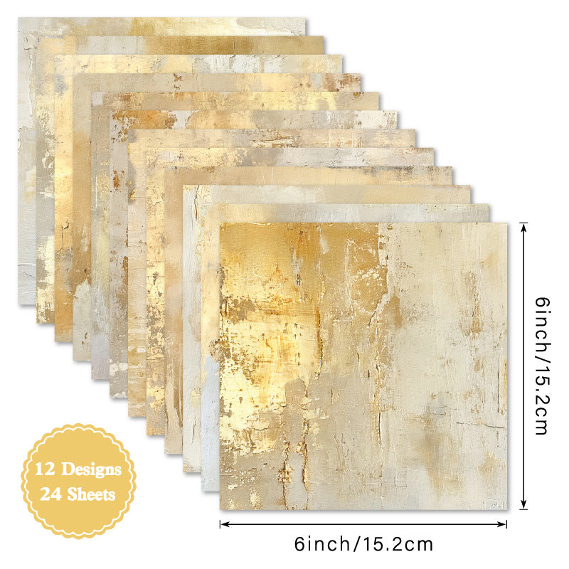 6 inch Peeling Plaster Scrapbook Paper Pad SKP563