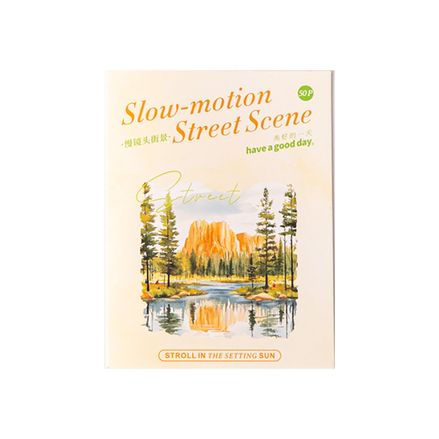 50 Pcs Seasonal Landscape PET Stickeres MJTJJ