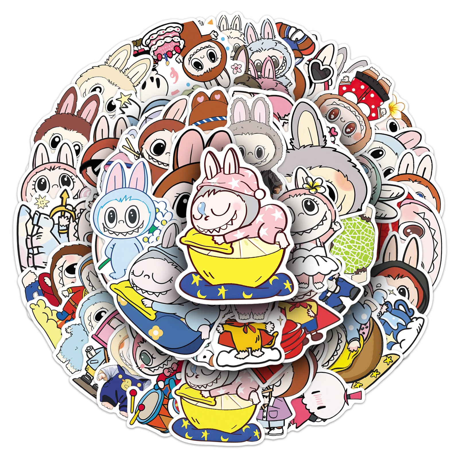 50Pcs Playful Monster Friends Vinyl Stickers LBB03