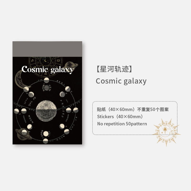 50 Pcs Washi Stickers Book JMSG
