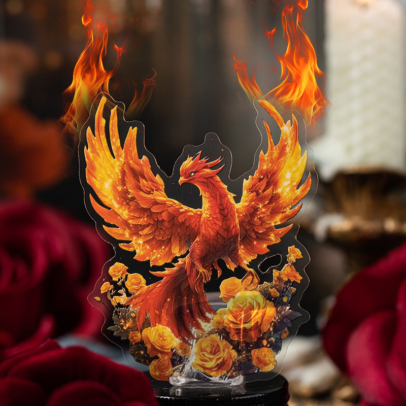 20 Pcs Phoenix Dragonfly Stickers QYSJ