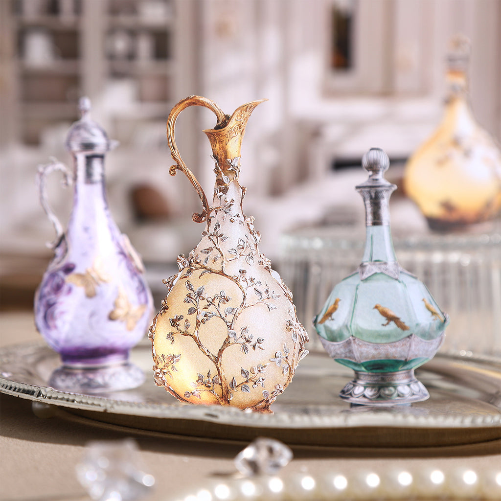 8 Pcs Rococo Glass Bottle Cardstock Stickers LKKDC