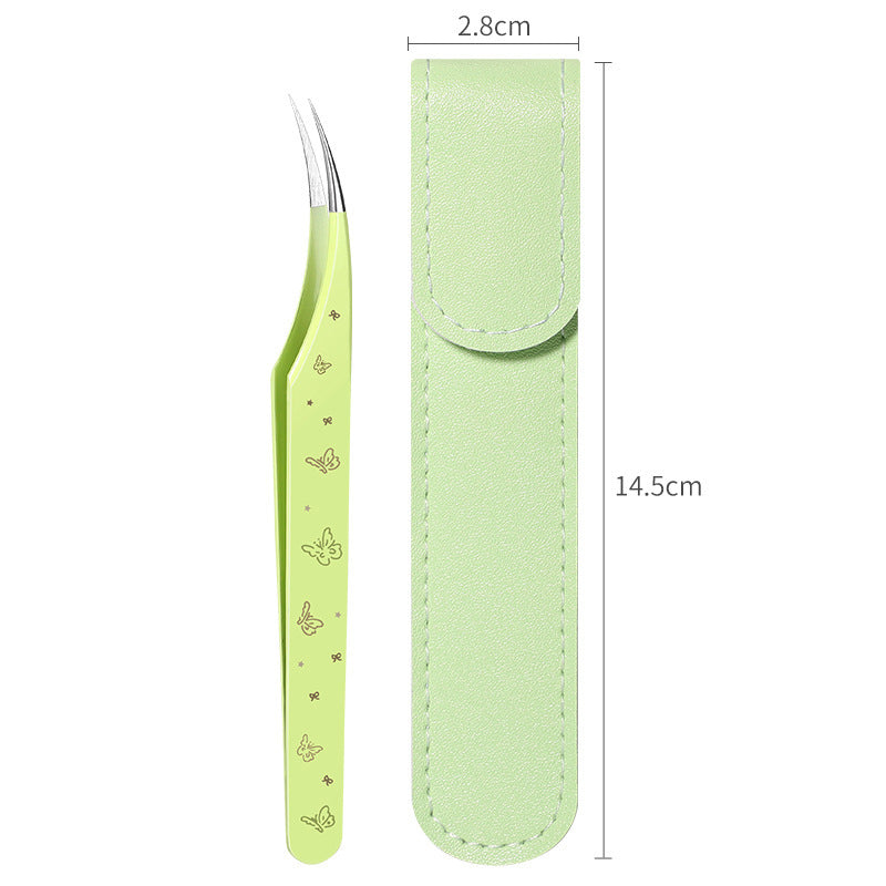 Precision Craft Tweezers with Leather Pouch