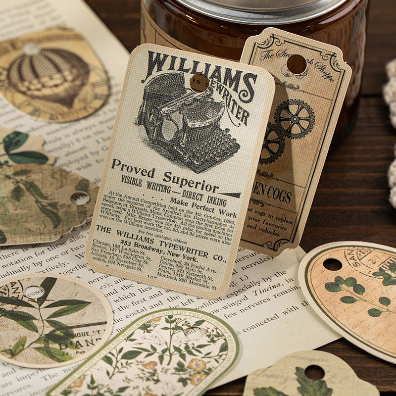 30 Pcs Vintage Hang Tag Paper GUYX