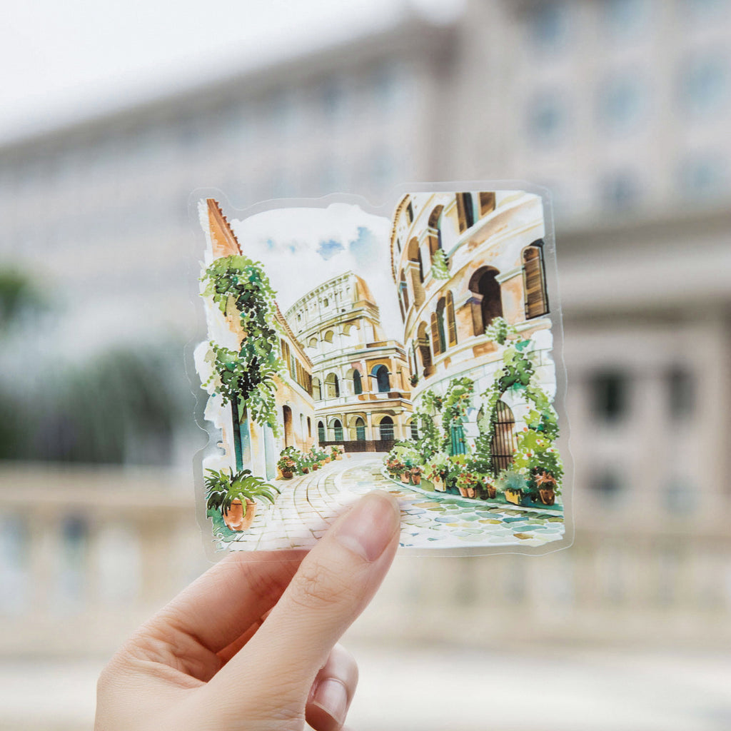 30 Pcs Travel Themed PET Stickers LMLX