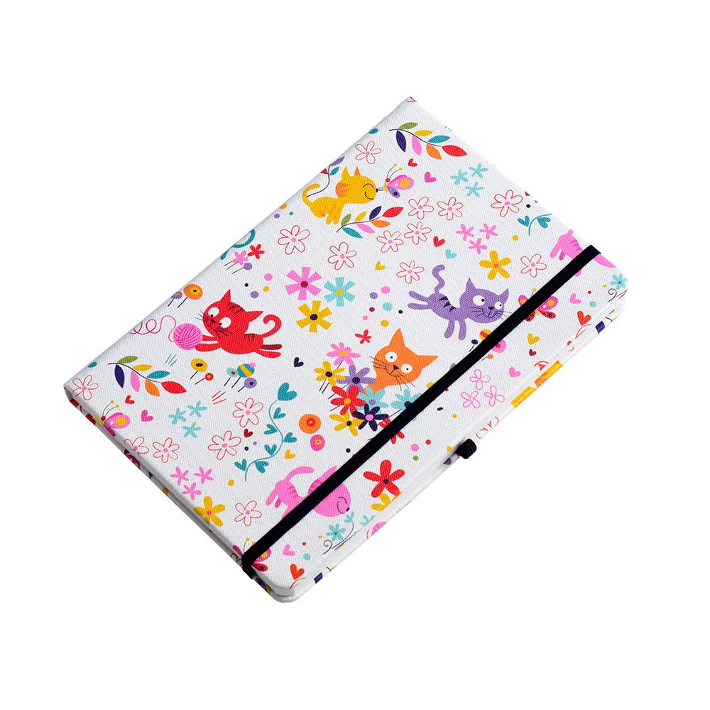 Art Series A5 Hardcover  Notebook - Playful Cats