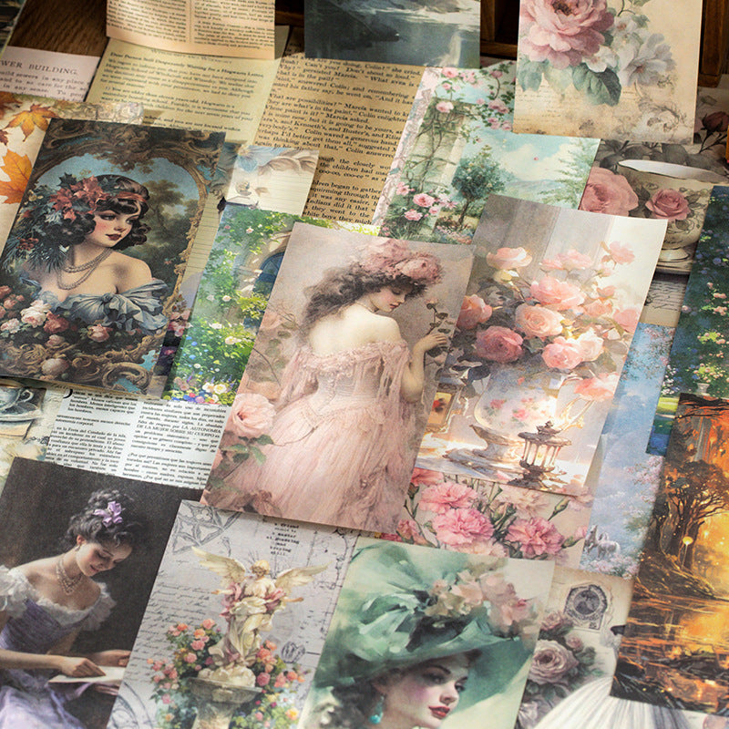 100 Pcs Vintage Junk Journal Paper PTYS