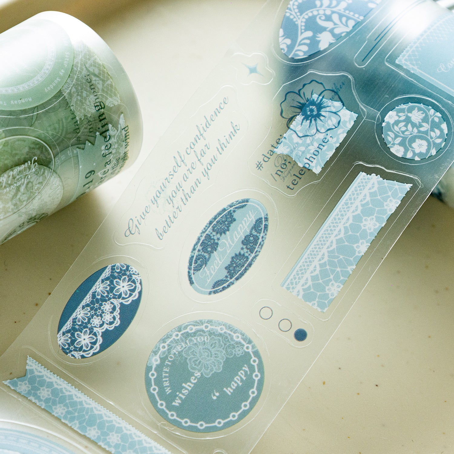 1 Roll Lace Die-cut Stickers Tape LSHY