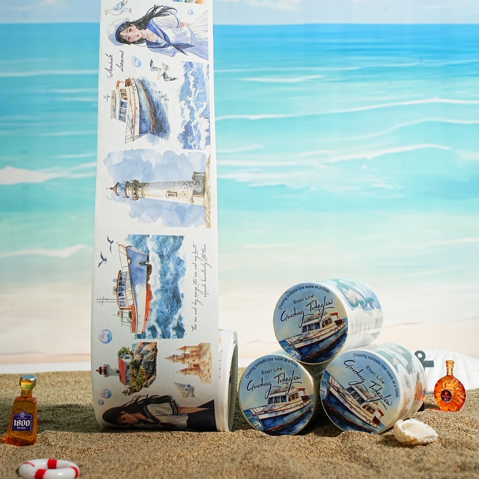 1 Roll Travel Theme Washi Tape YNTX