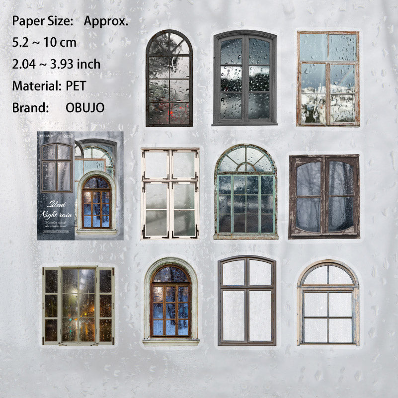 20 Pcs Window PET Stickers CWQX