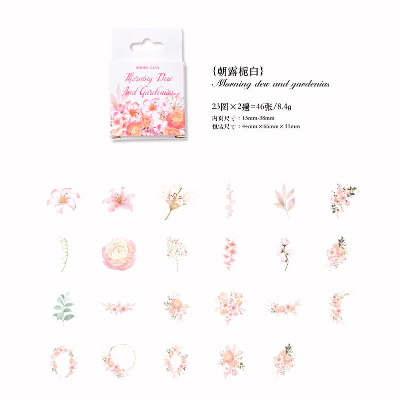 46 Pcs Small Decoration Stickers KFJL