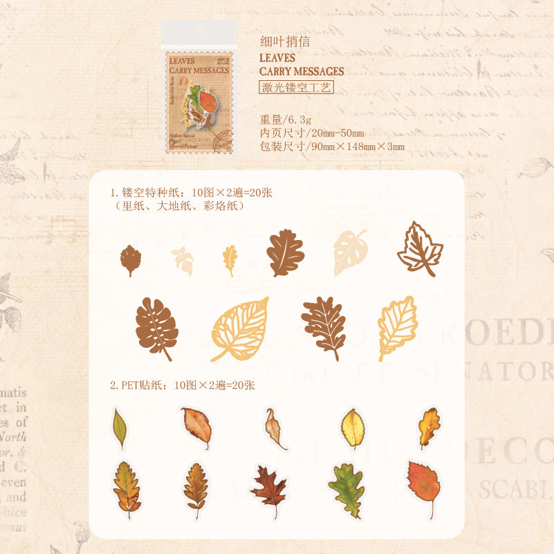40 Pcs Cutout Paper and Stickers Kit SZYX