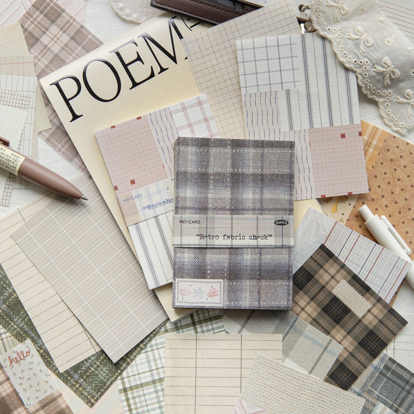 50 Sheets Grid Texture Journal Paper GWJS