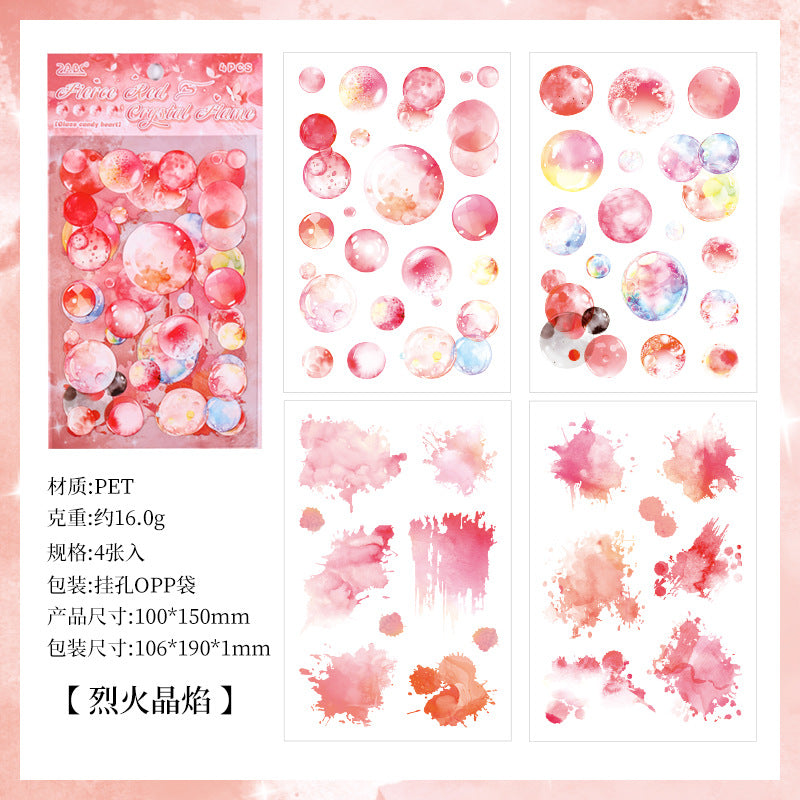 4 Sheets Bubble Stickers LLTX