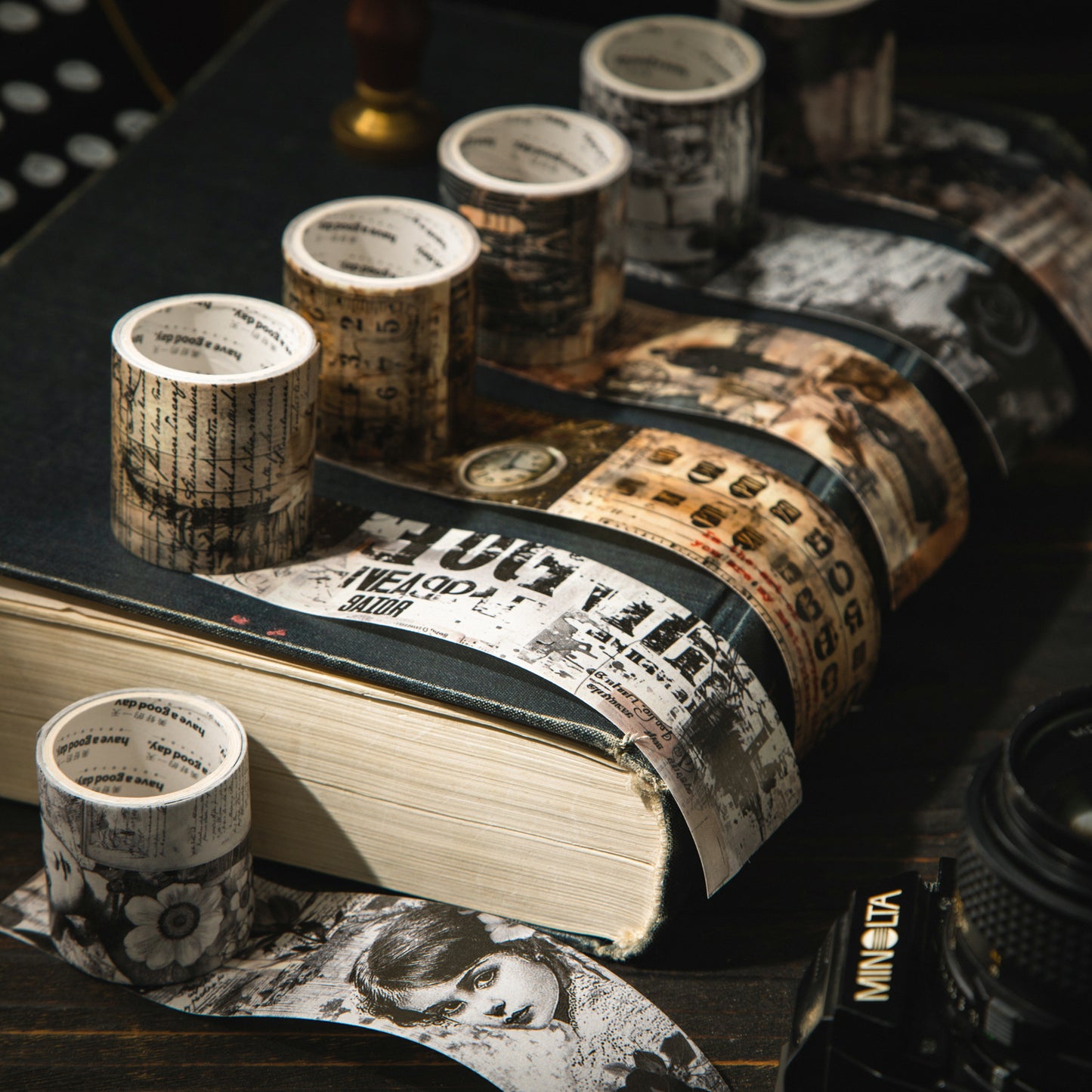 1 Roll Vintage Newspaper Washi Tape SYJC